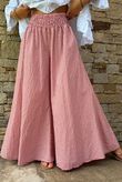 Arbi Gingham Palazzo Pant Indian Red